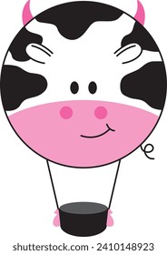 Cute animal balloon , character illustration , Adorable party decoration , Kawaii balloon animal art
