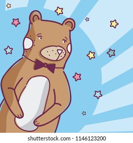 Cute animal bear cartoon