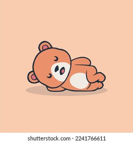 CUTE ANIMAL BEAR VECTOR STOK