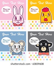 cute animal card