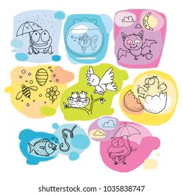 Cute animal cartoon