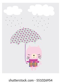 Cute animal cartoon artwork vector illustration.