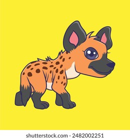 Cute  animal cartoon character vector Illustration.