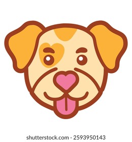 Cute animal cartoon dog adorable pet icon