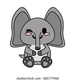 cute animal cartoon icon image 