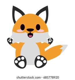 cute animal cartoon icon image 
