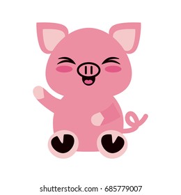 cute animal cartoon icon image 