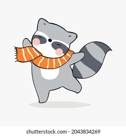 cute animal cartoon illustration design. cute animal art for baby. animal art for background poster and card