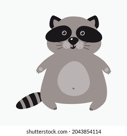 cute animal cartoon illustration design. cute animal art for baby. animal art for background poster and card