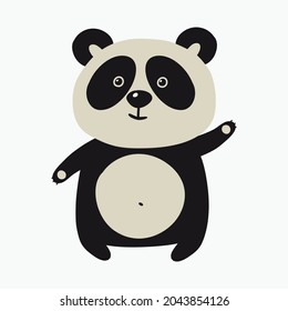 cute animal cartoon illustration design. cute animal art for baby. animal art for background poster and card