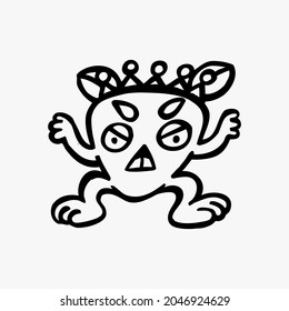 cute animal cartoon illustration design. cute animal art for baby. animal art for background poster and card