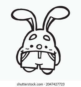 cute animal cartoon illustration design. cute animal art for baby.animal art for background poster and card