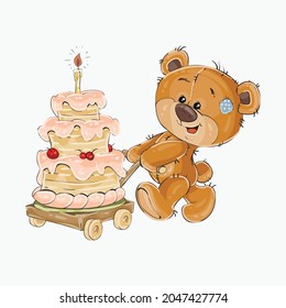 cute animal cartoon illustration design. cute animal art for baby.animal art for background poster and card