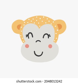 cute animal cartoon illustration design. cute animal art for baby. animal art for background poster and card
