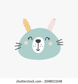cute animal cartoon illustration design. cute animal art for baby. animal art for background poster and card