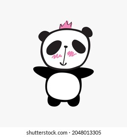 cute animal cartoon illustration design. cute animal art for baby. animal art for background poster and card