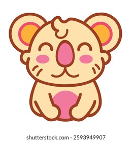 Cute animal cartoon koala adorable kawaii