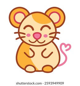 Cute animal cartoon mouse adorable kawaii