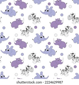 cute animal cartoon pattern graphic