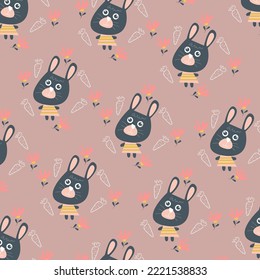 Cute-Tier-Cartoon-Muster perfekt für die Verpackung von Papier und Dekoration