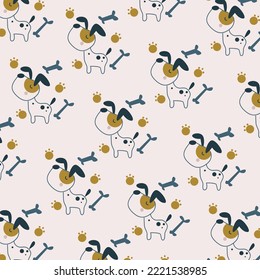 Cute animal cartoon pattern perfect for wrapping paper and decoration