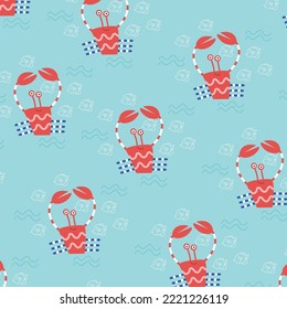 Cute animal cartoon pattern suitable for wallpaper
