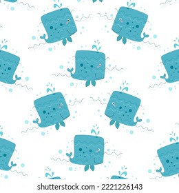 Cute animal cartoon pattern suitable for wallpaper