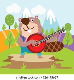 Cute animal cartoon series. Cartoon funny animal for kid t-shirt design and coloring book.