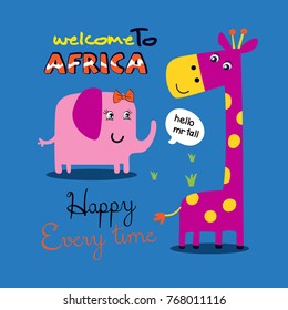 cute animal cartoon vector