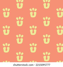 Cute animal cat paws seamless pattern, texture, background, wallpapers, endless ornament, repeating print for textiles, wrapping paper, fabric, packaging design, cover design, web, prints, decoration
