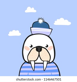 Cute animal. Character. Vector.
