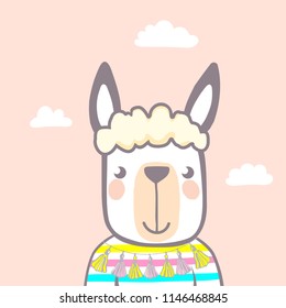 Cute animal. Character. Vector.