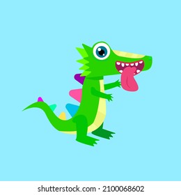cute animal character vector icon for sticker and background