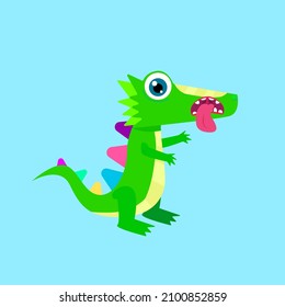 cute animal character vector icon for sticker and background