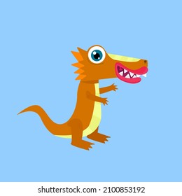 cute animal character vector icon for sticker and background