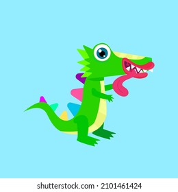 cute animal character vector icon for sticker and background