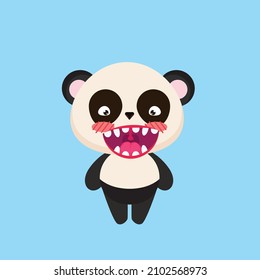 icono del vector de carácter animal lindo para pegatinas y fondo
