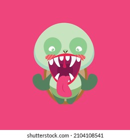 cute animal character vector icon for sticker and background