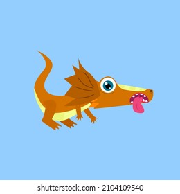 cute animal character vector icon for sticker and background