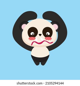 cute animal character vector icon for sticker and background