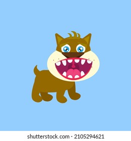 cute animal character vector icon for sticker and background