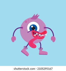 cute animal character vector icon for sticker and background