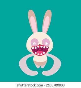 icono del vector de carácter animal lindo para pegatinas y fondo