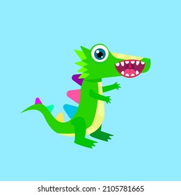 cute animal character vector icon for sticker and background