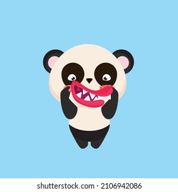 cute animal character vector icon for sticker and background