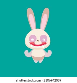 icono del vector de carácter animal lindo para pegatinas y fondo