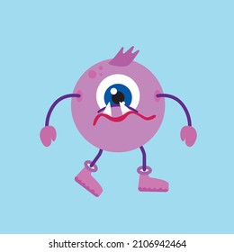 cute animal character vector icon for sticker and background