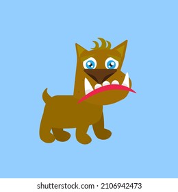 cute animal character vector icon for sticker and background