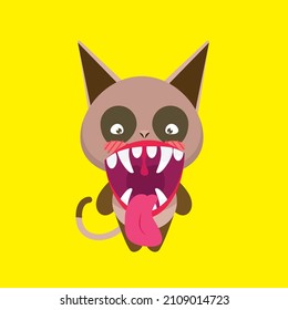 icono del vector de carácter animal lindo para pegatinas y fondo