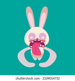 icono del vector de carácter animal lindo para pegatinas y fondo